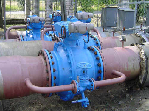 珠三角電動固定式球閥案例圖片